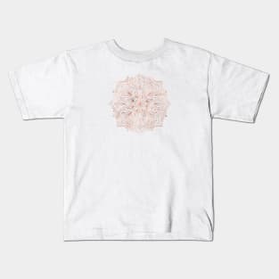 Pretty Rosegold Mandala Kids T-Shirt